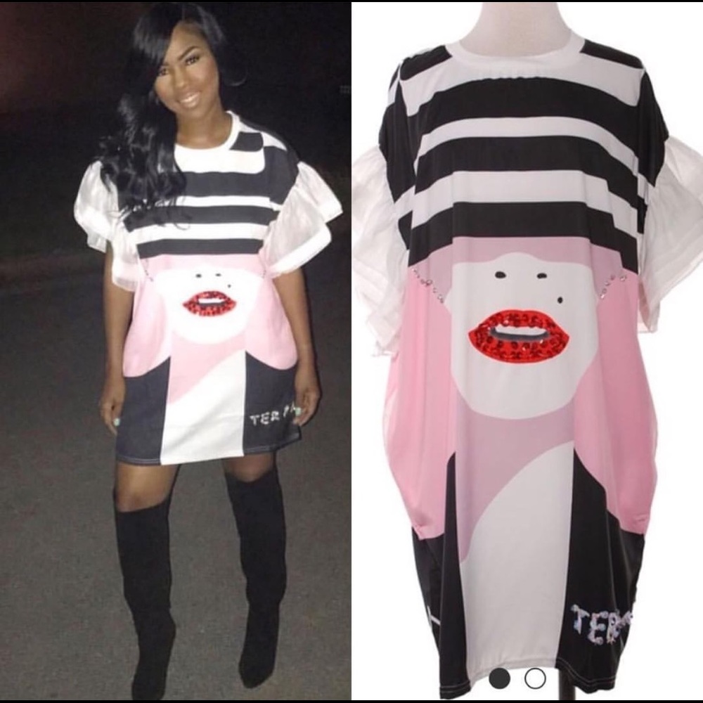 Hidden Face Fun Dress//sold out