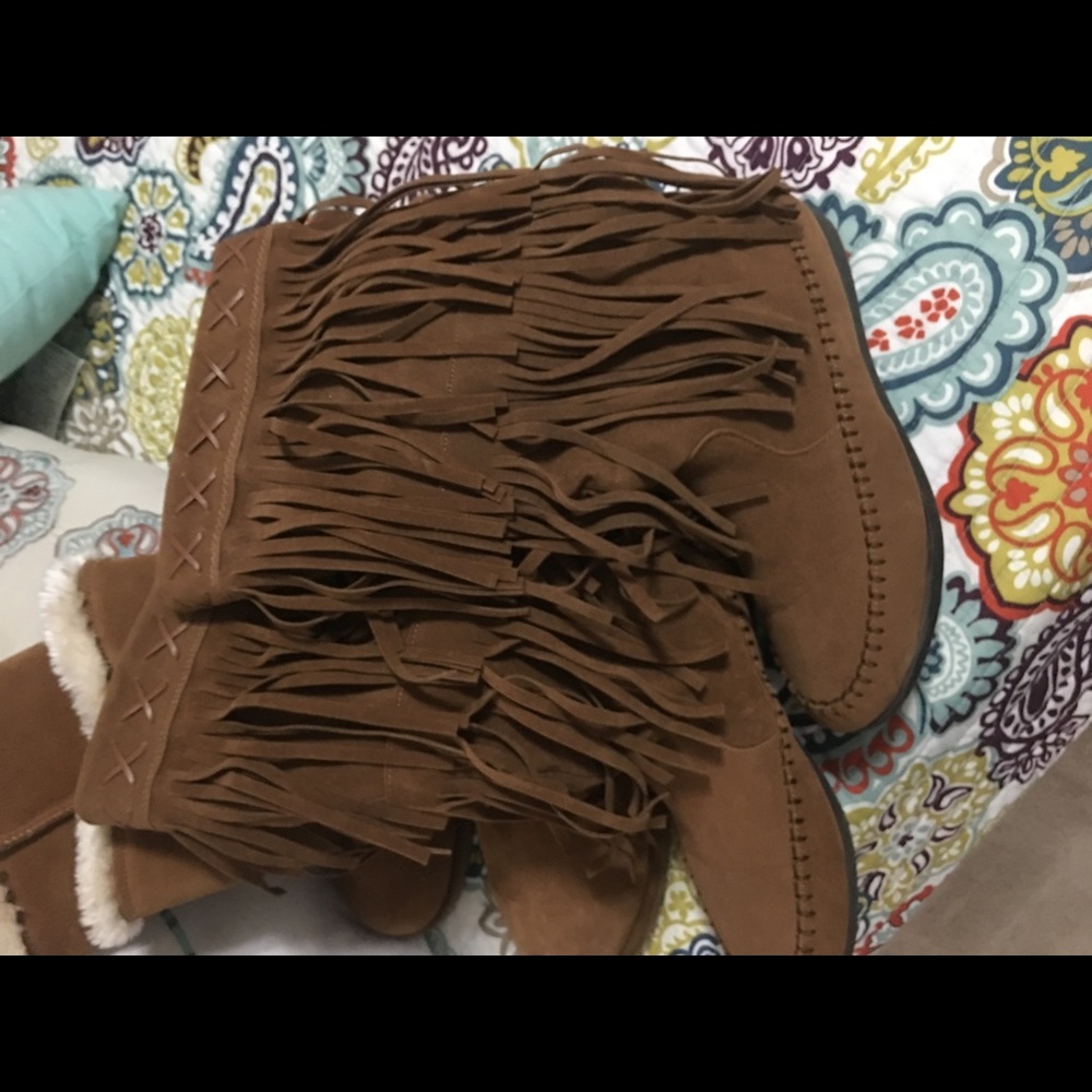Rampage fringe boots