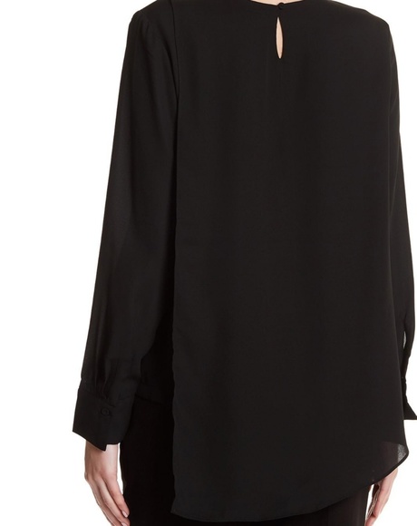 Premise Studio Long Sleeve Overlap Blouse - Picture 2 of 8