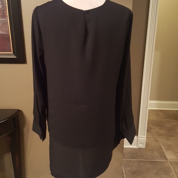 Premise Studio Long Sleeve Overlap Blouse - Picture 6 of 8