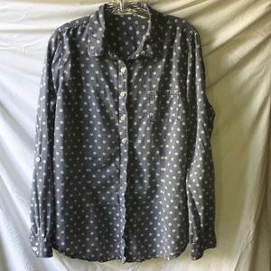 Maurice's polkadot button up shirt