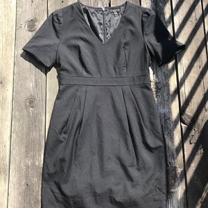 J. Crew black structured dress 12P
