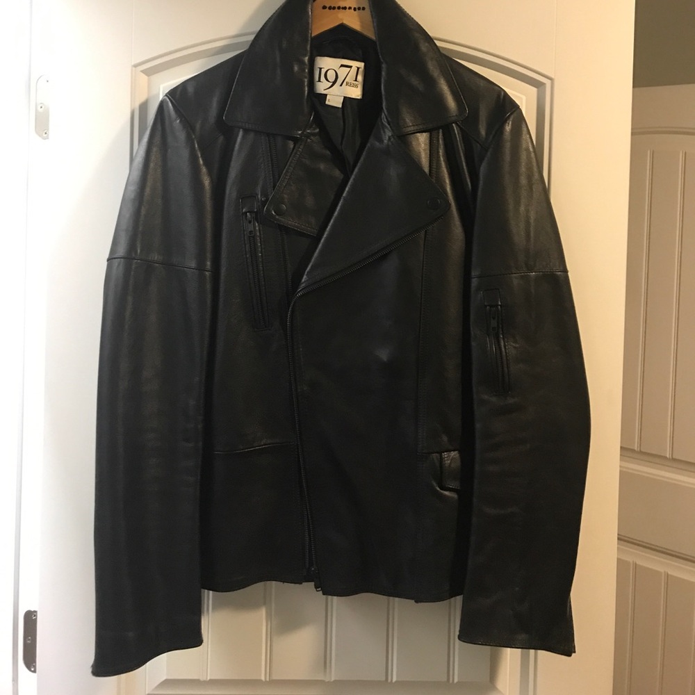 Reiss Motorcycle Leather Jacket