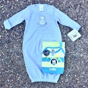 NWT Bundle of THREE newborn gowns!