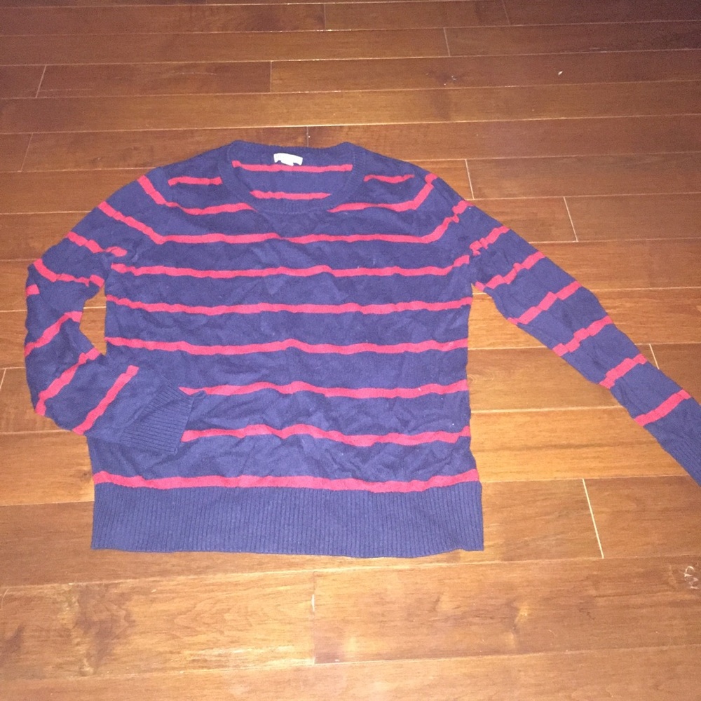 Navy & red sweater