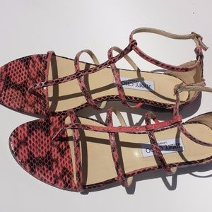 Jimmy Choo Snakeskin Sandals 39.5