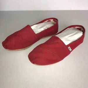 Red TOMS Shoes