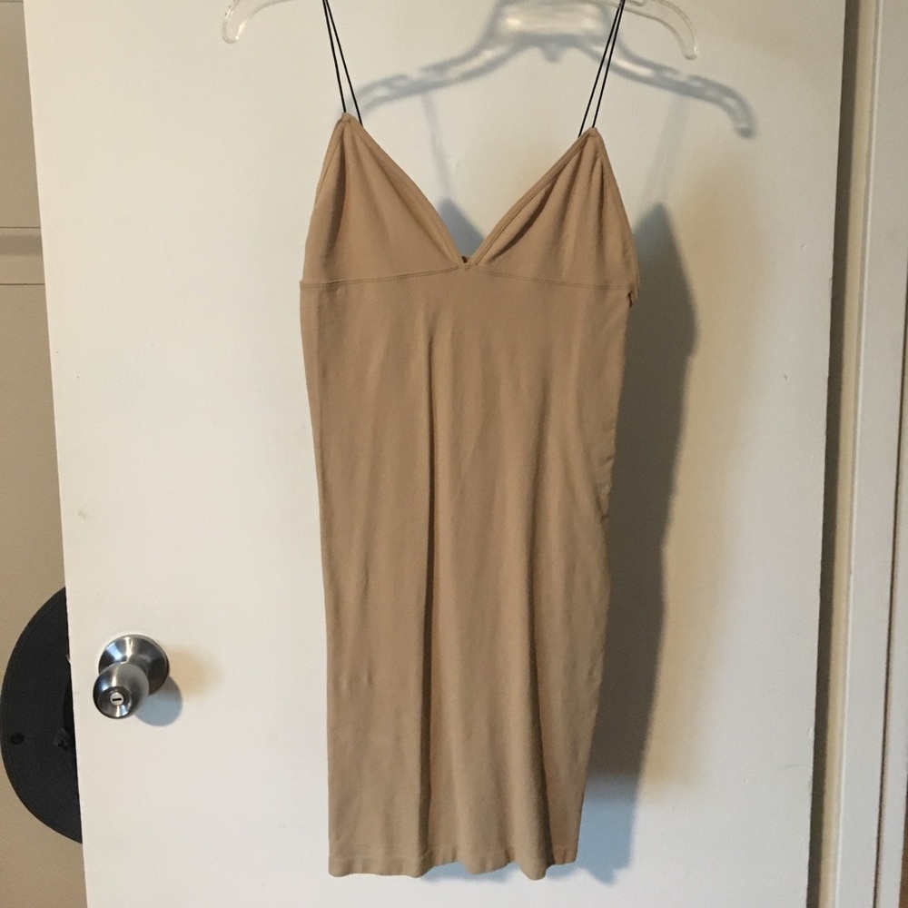 Nude bodycon dress