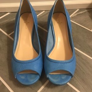 Cole Haan with Nike Air blue wedge Size 6