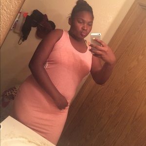 Salmon Colored Maxi Dress