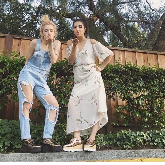 Stella Platform Wedge Sneakers Elyse in Pewter - Picture 3 of 4