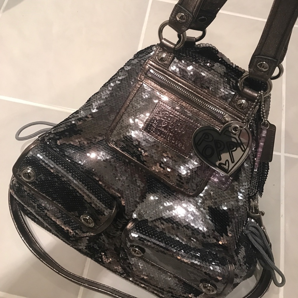 Coach sequin poppy bag