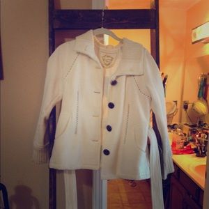 Anthropologie fleece jacket- petite small