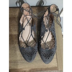 Torrid ballet flats with lace ups