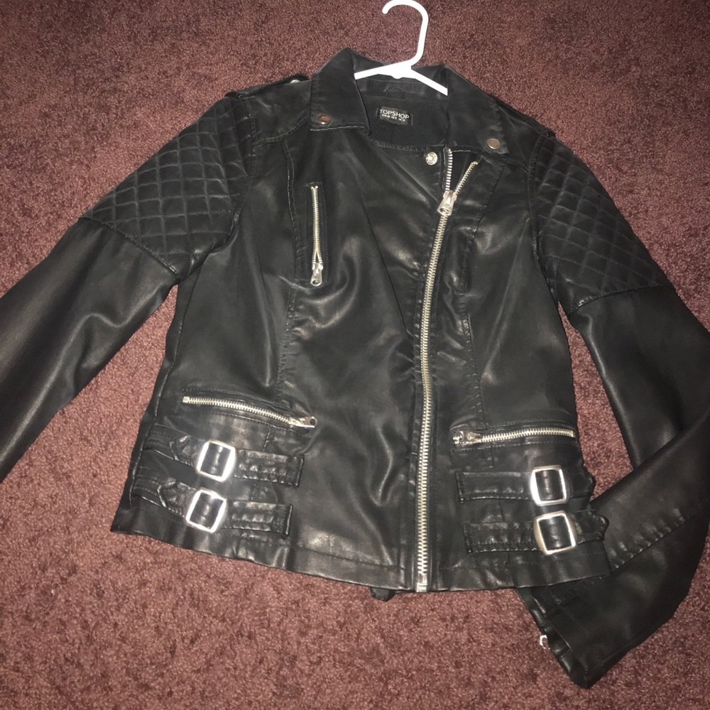 Top shop leather jacket