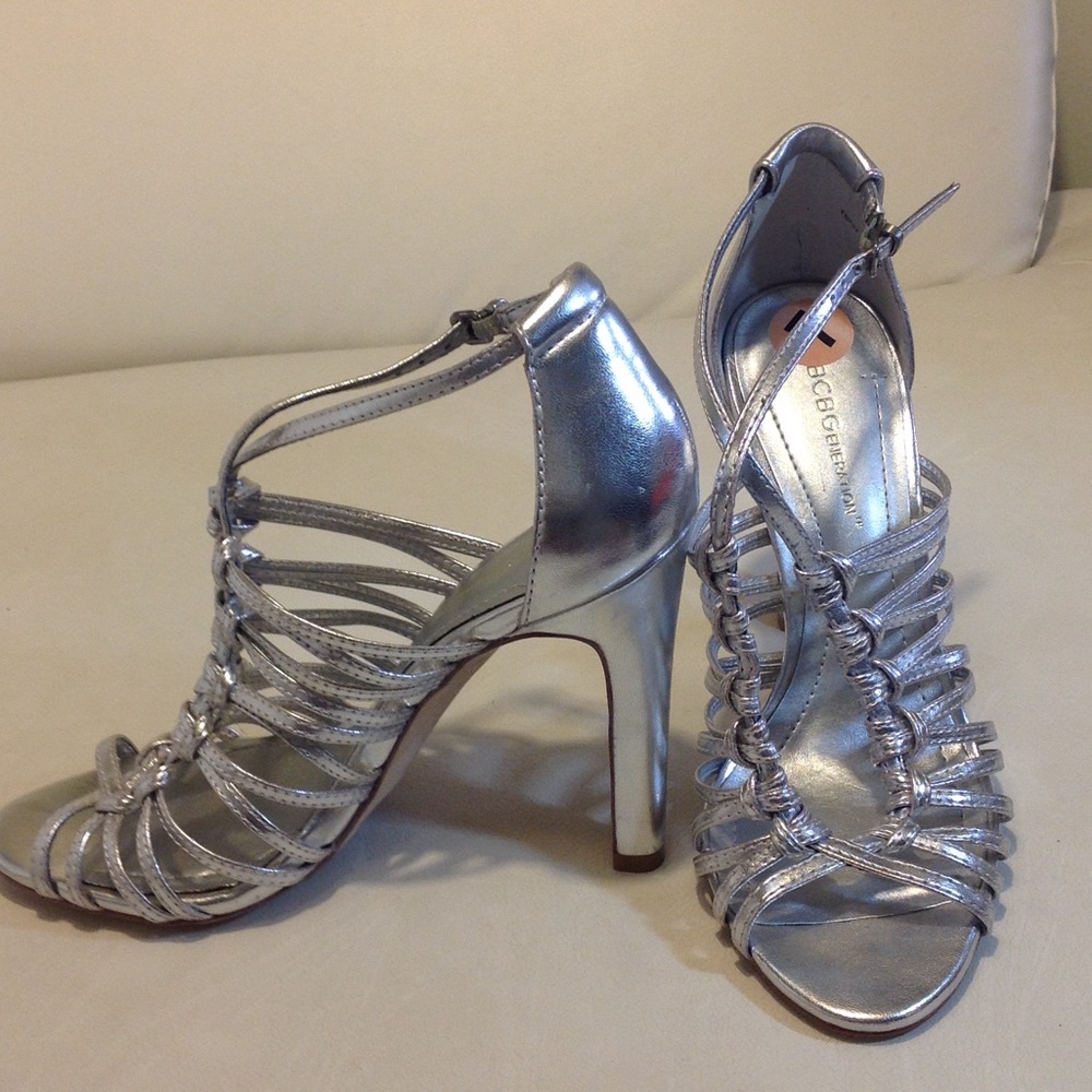 Strappy Silver Sandals
