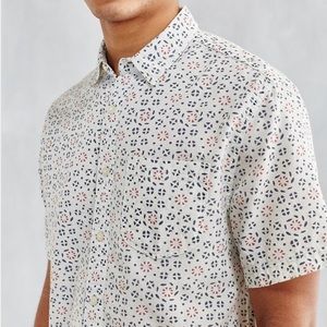 CPO Batik Print Short Sleeve Button Down Shirt