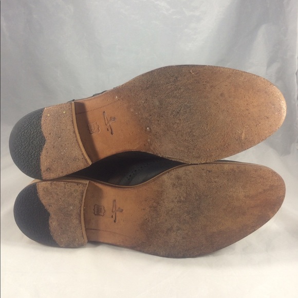 J Shoes men's size 13 blue & brown wingtip oxfords - Picture 7 of 8