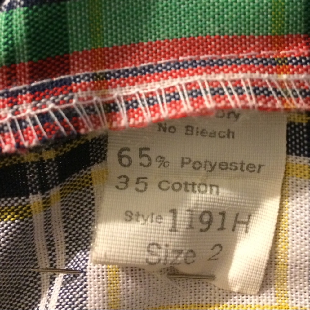 Vintage Preppy Plaid Boys sz2 Short Romper - Picture 4 of 4