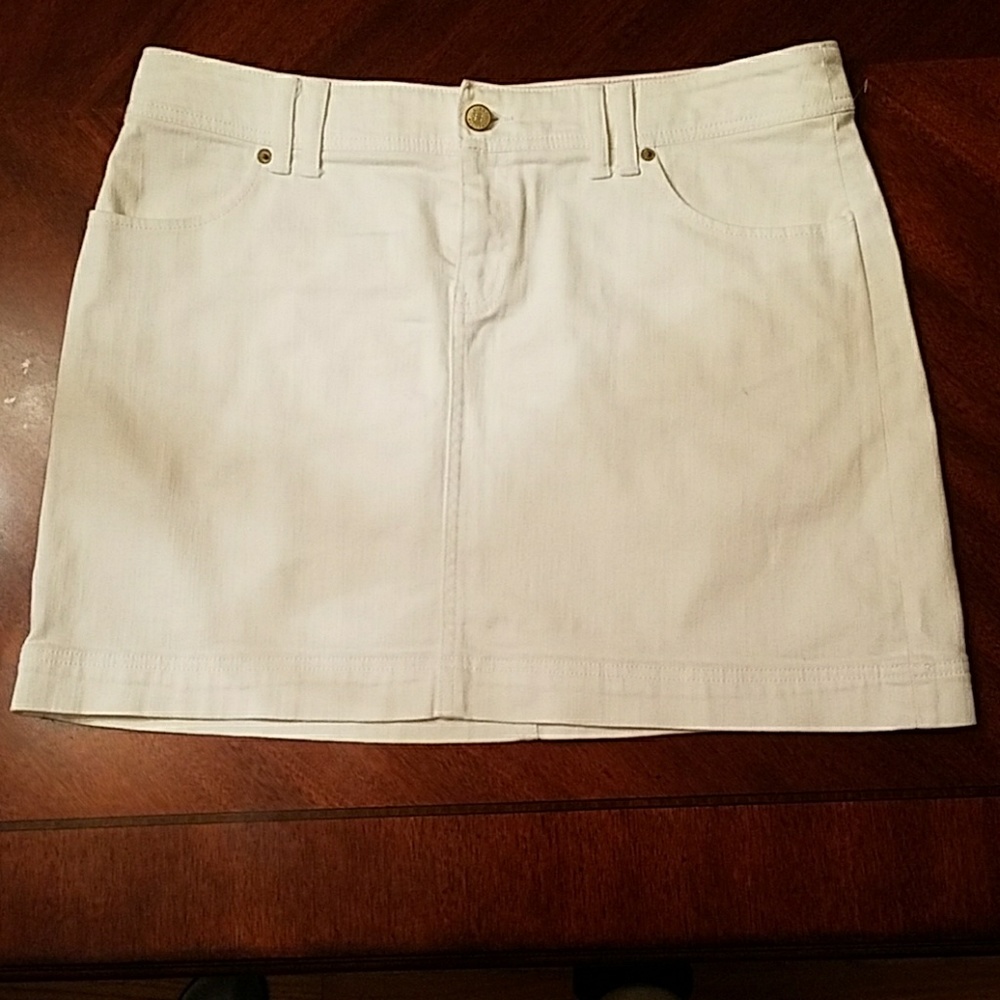 Lily Pulitzer White Denim Skirt