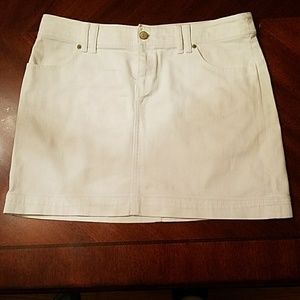 Lily Pulitzer White Denim Skirt