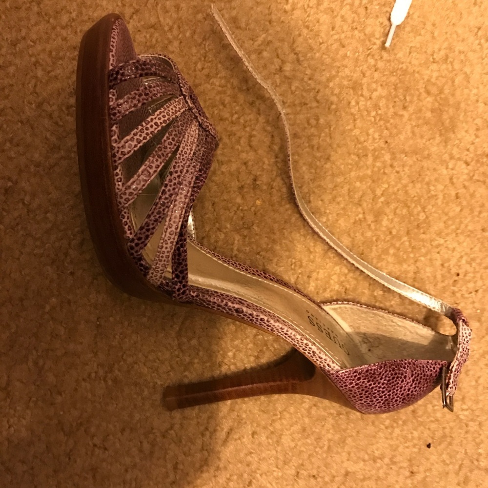 GUESS snake skin heels-SHIP DEC 23 in time for NYE
