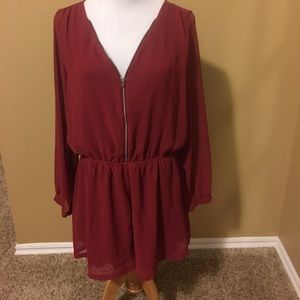Women's LS Romper size Large Women's LS Romper size Large