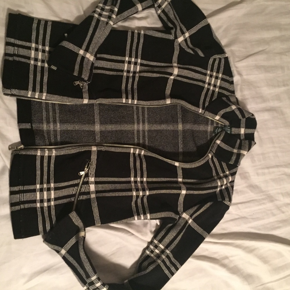 Lauren Ralph Lauren plaid knit sweater