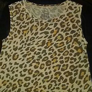Well Worn brand cheetah print tank Size XS