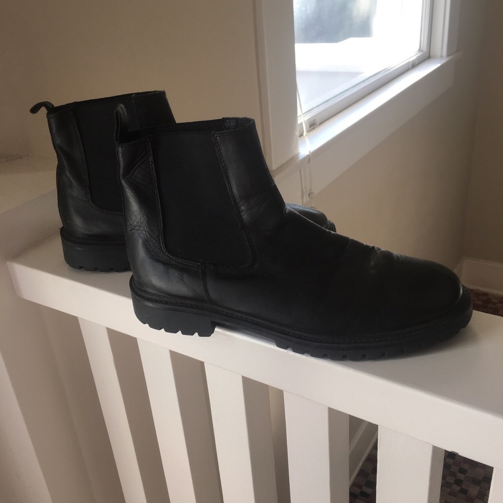 Silence + noise black work boot