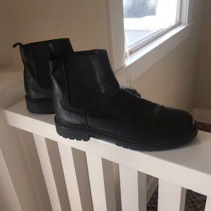 Silence + noise black work boot