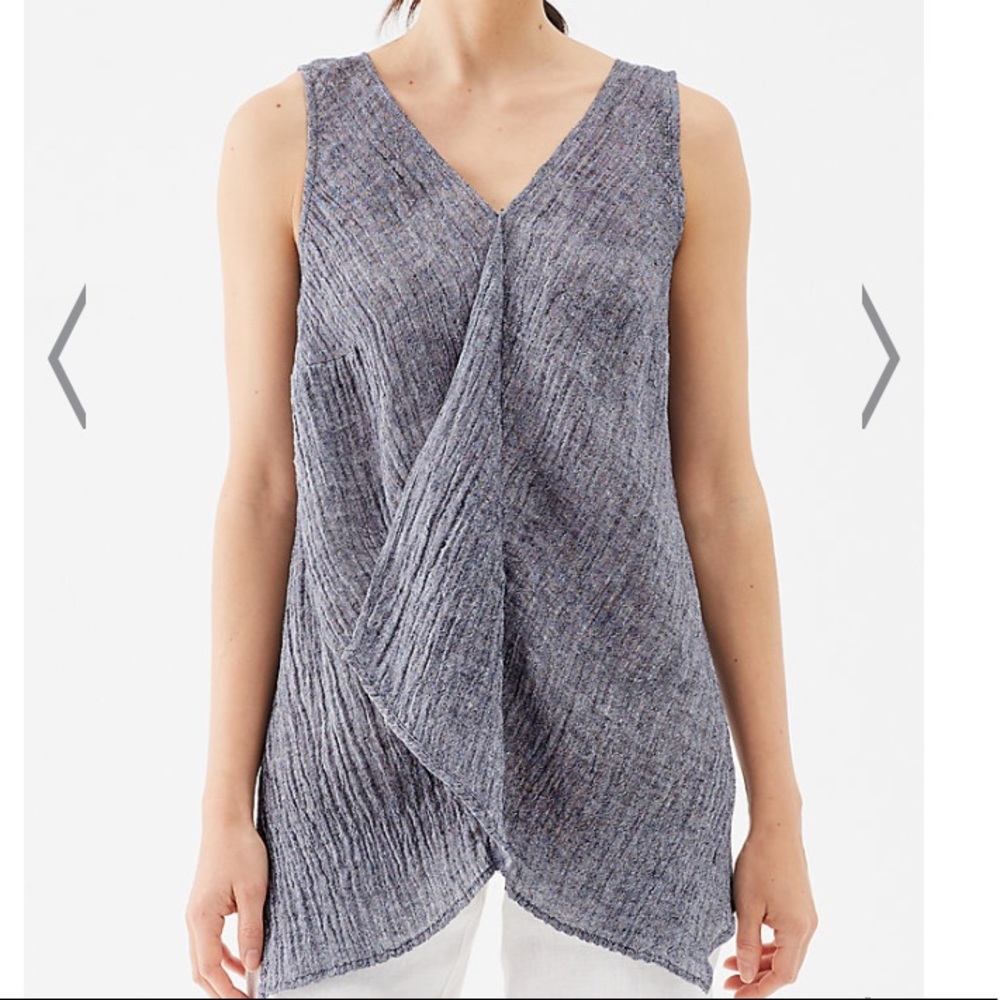 NWOT Pure Jill J.Jill Linen Crinkled Top - Size Small (s)