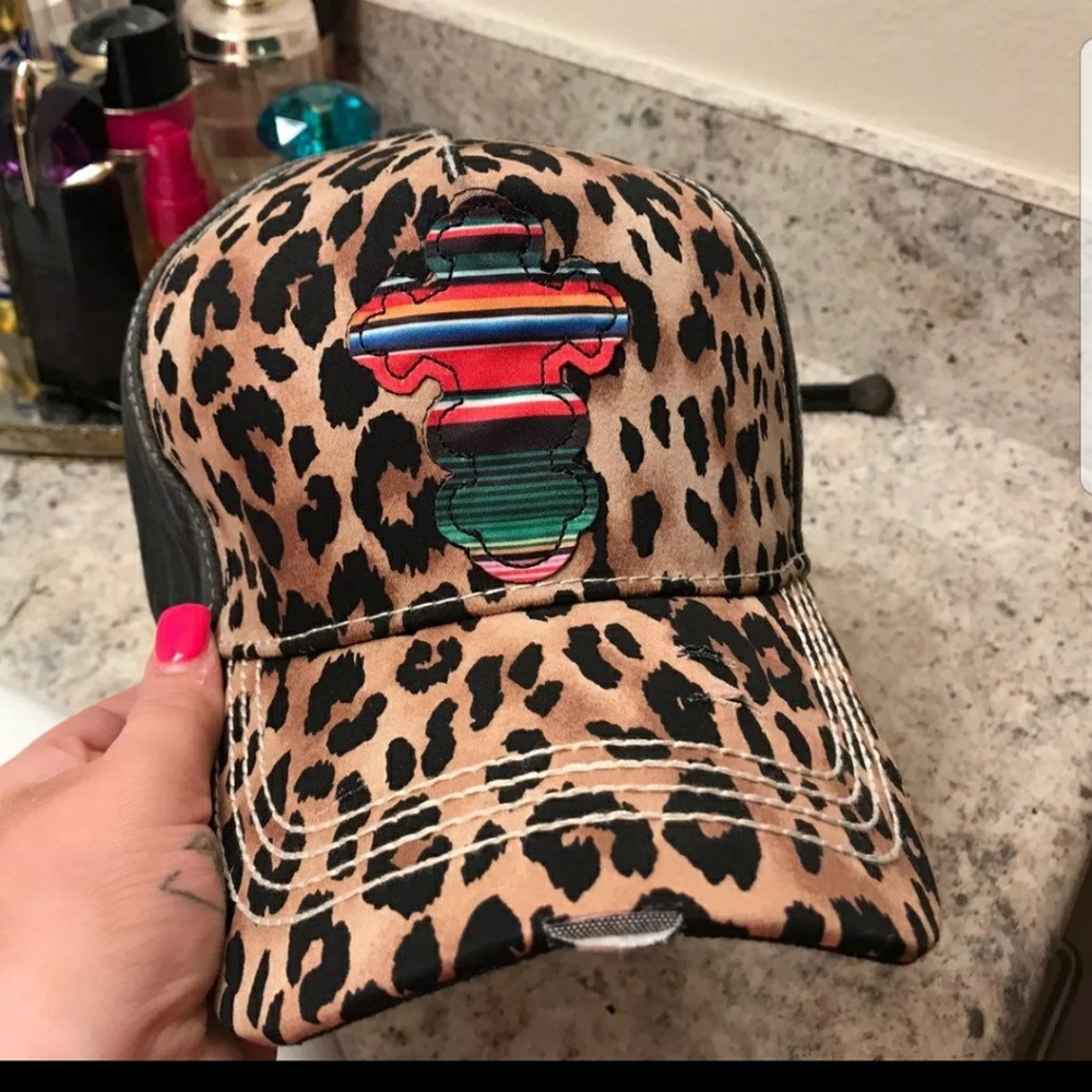 Boutique Leapoard & Serape trucker hat