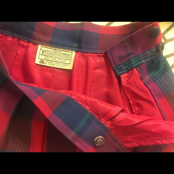 PENDLETON Miss Vintage Plaid Wool Maxi Skirt - Picture 7 of 8