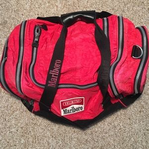Vintage Marlboro duffel. red Marlboro branding