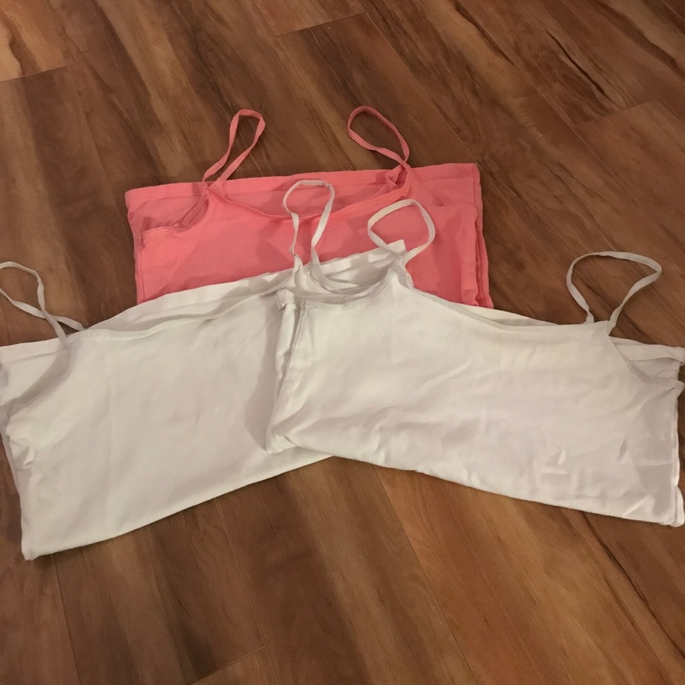 3 Old Navy Camis without Shelf Bra. All size S.