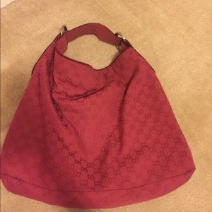 Red Gucci bag