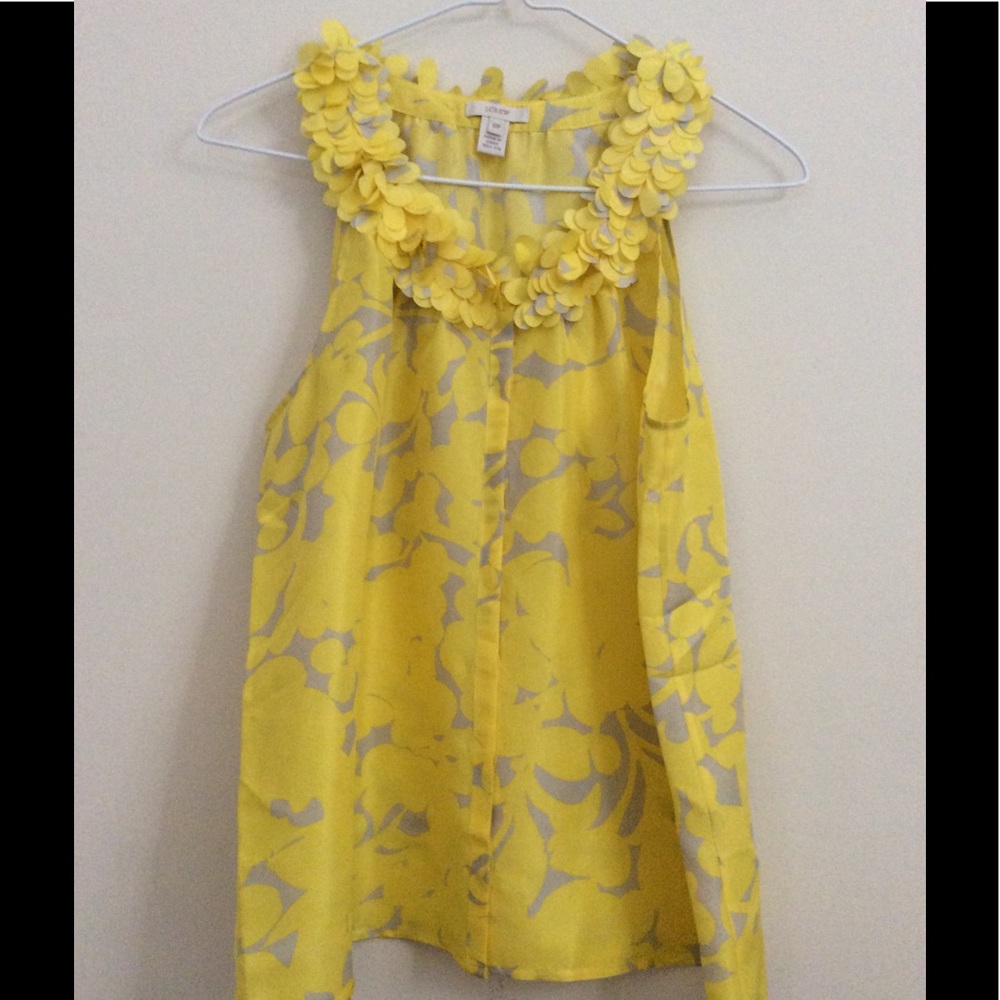 J. Crew sleeveless blouse