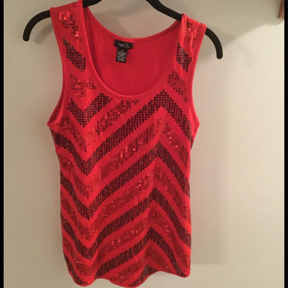 DONATING IF NOT SOLD BY 7/15: Sequined red top