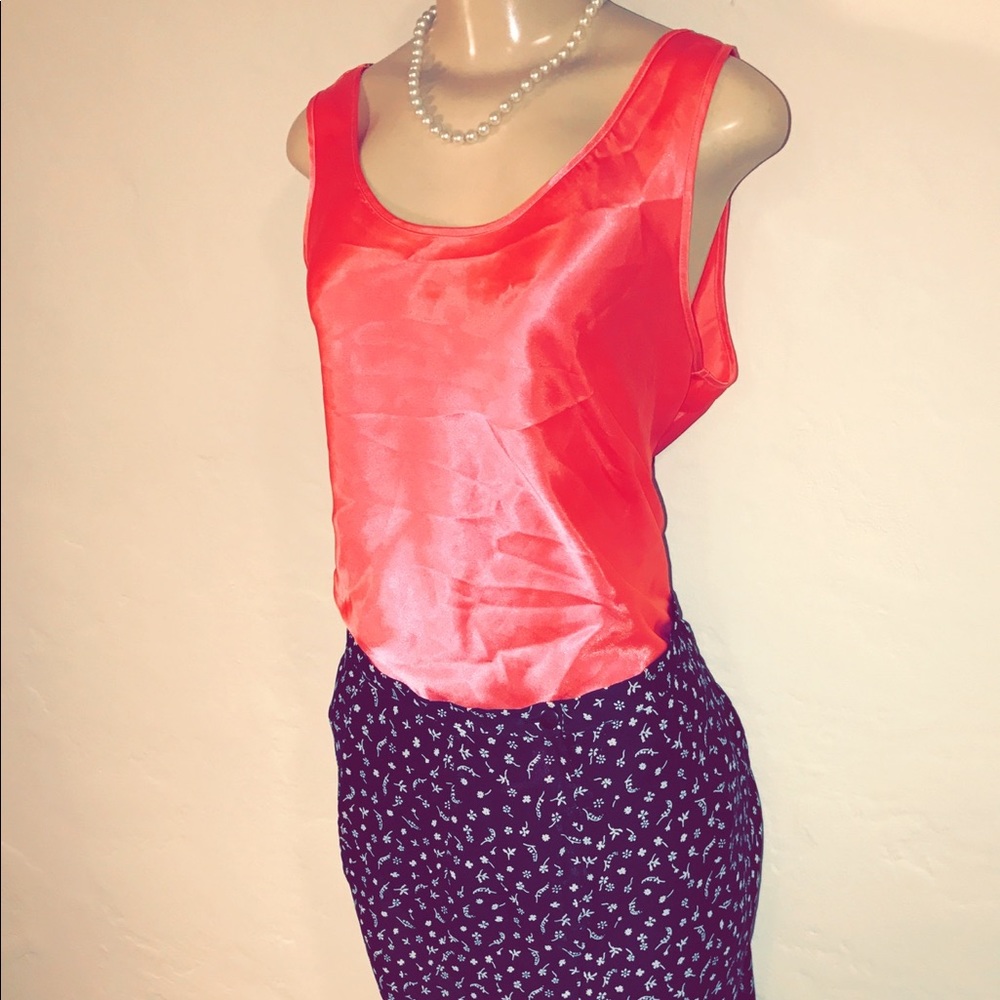 Sheer, chic, shiny, pink top