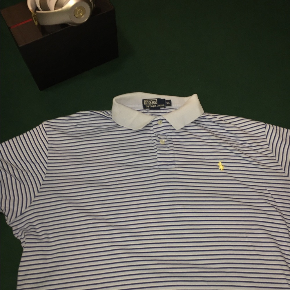 Blue Stripped Polo Shirt