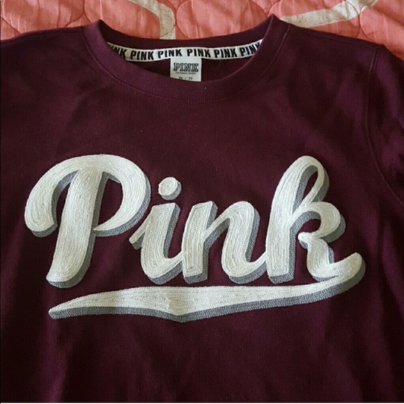 💖VS PINK embroidered zipper sweatshirt - Picture 2 of 2