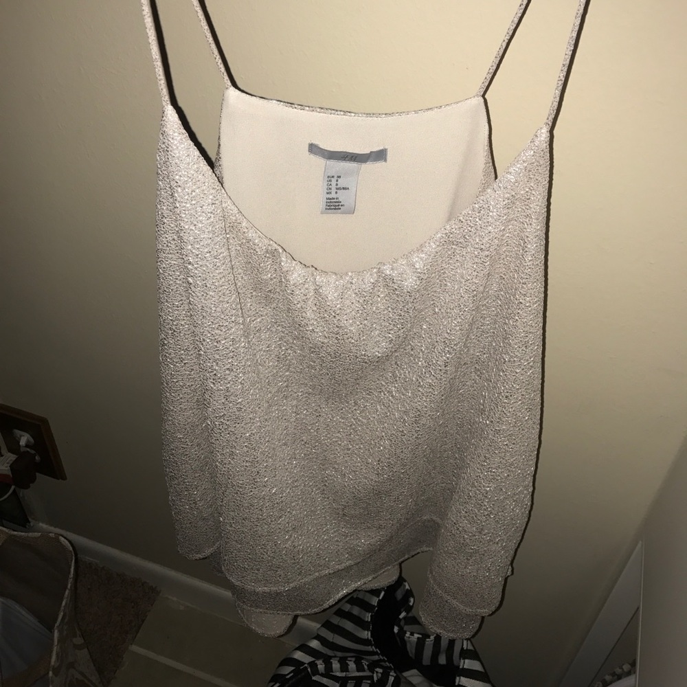 H&M shiny top
