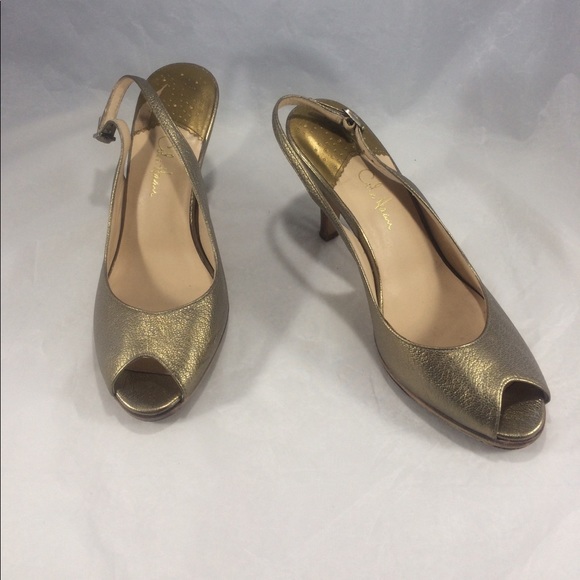 Cole haan Nike air gold sling back open toed heels - Picture 4 of 8