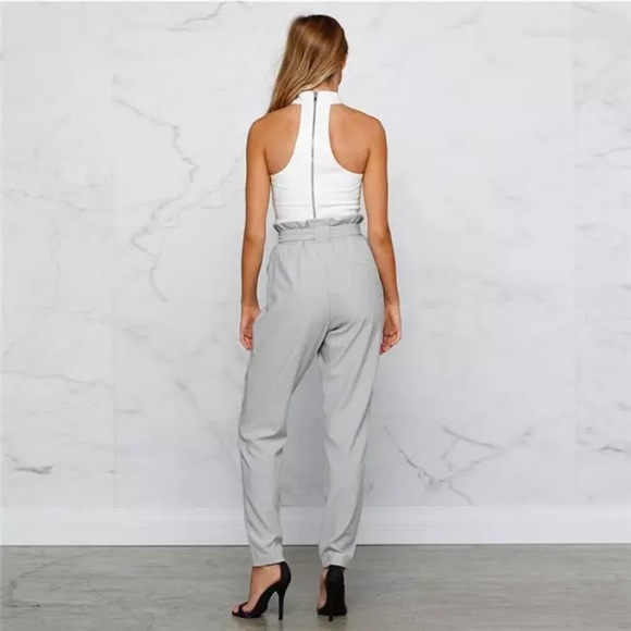 🍁 FIRM PRICE 🍁Gray Waist Bow Pants - Picture 3 of 6