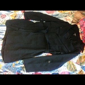 Torrid Black Crepe Trench Coat