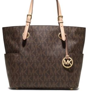 Michael Kors Jet Set Signature Logo Tote