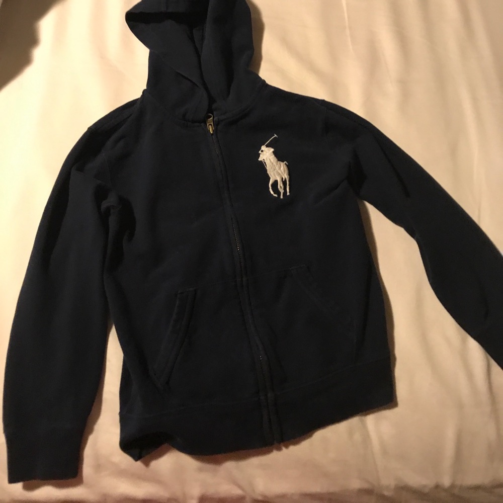 Navy Polo Hoodie