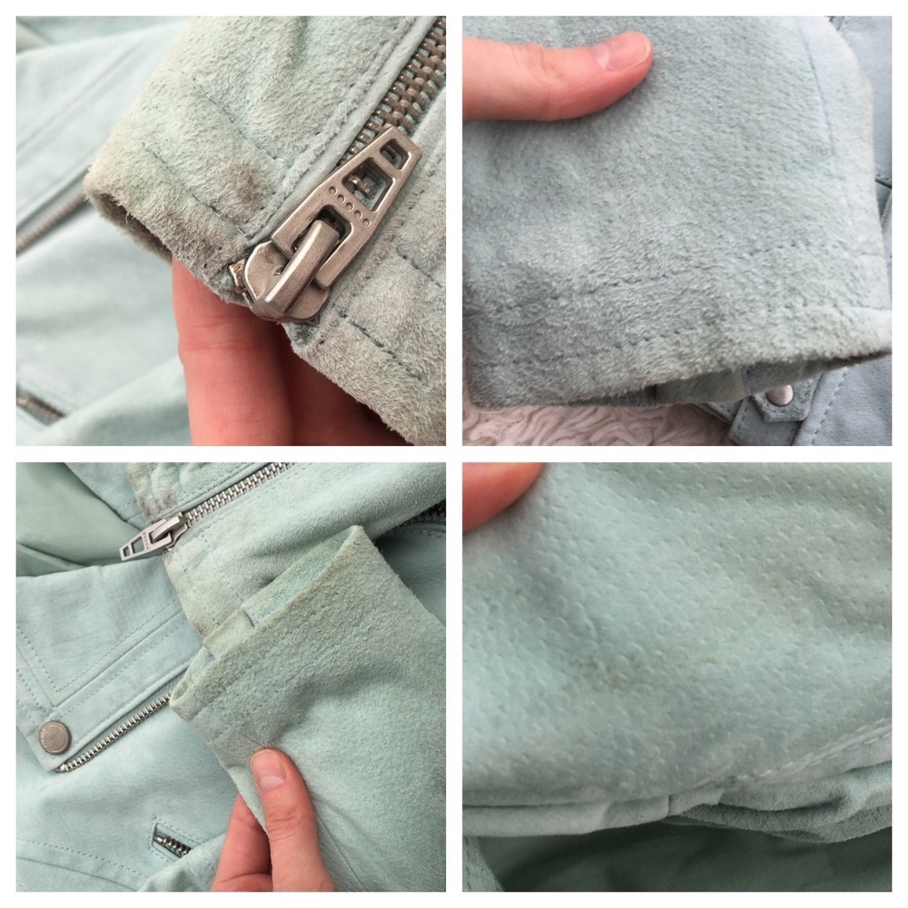 🚨SALE🚨✨NWT✨BLANK NYC Mint Suede Jacket *flawed* - Picture 5 of 8