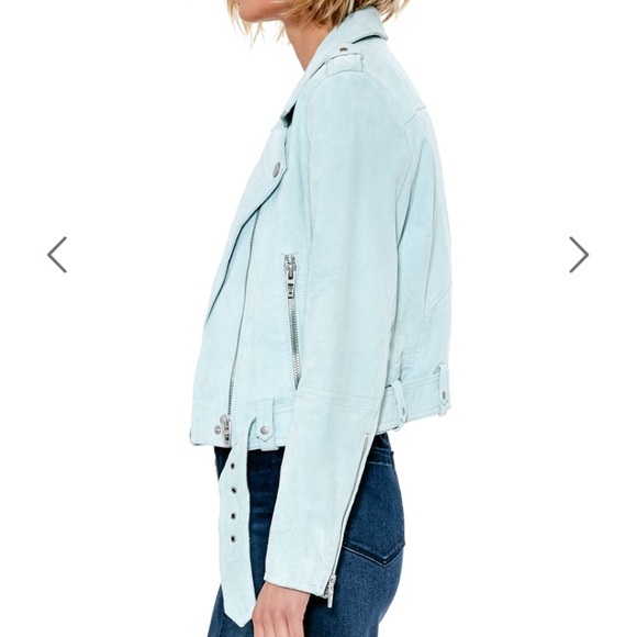 🚨SALE🚨✨NWT✨BLANK NYC Mint Suede Jacket *flawed* - Picture 2 of 8